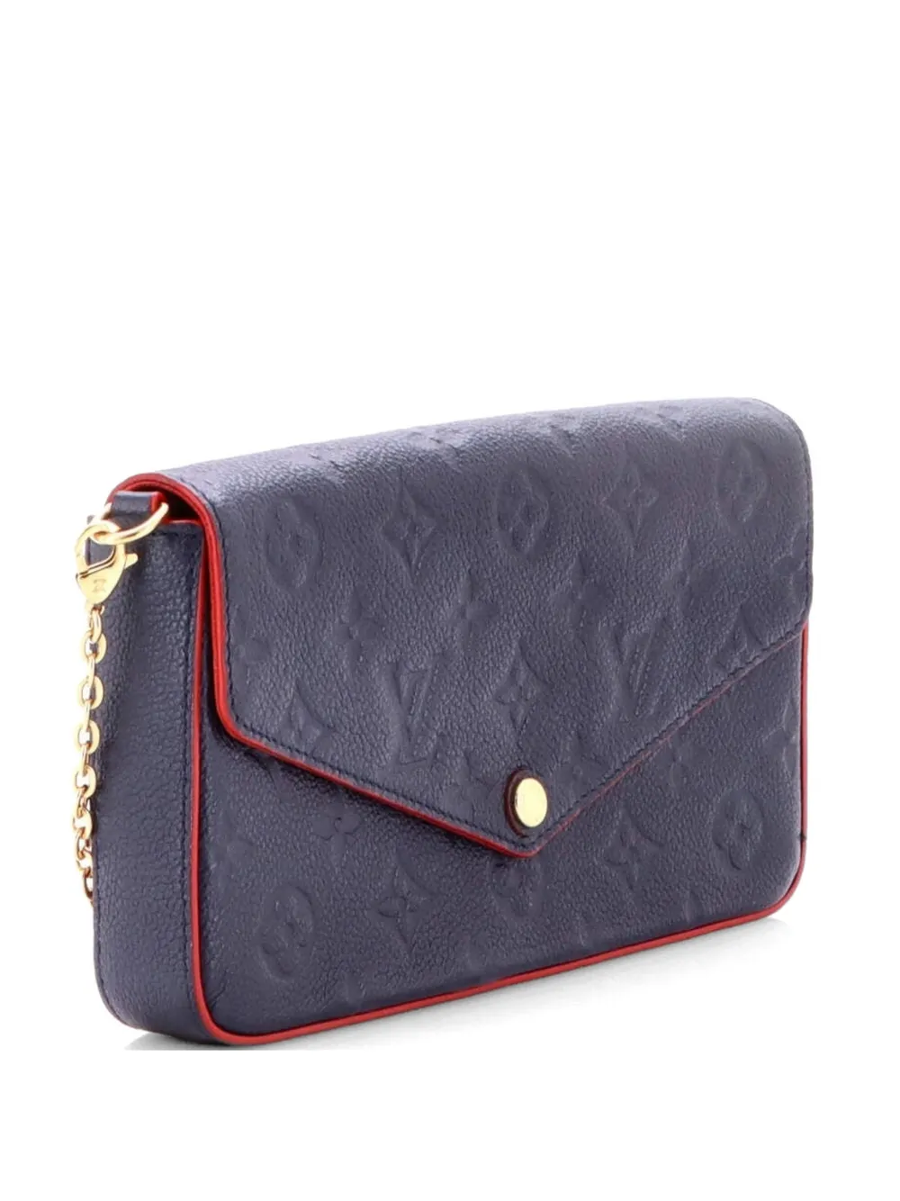 Louis Vuitton Pre-Owned Felicie Pochette Monogram Empreinte Leather crossbody bag - Blue