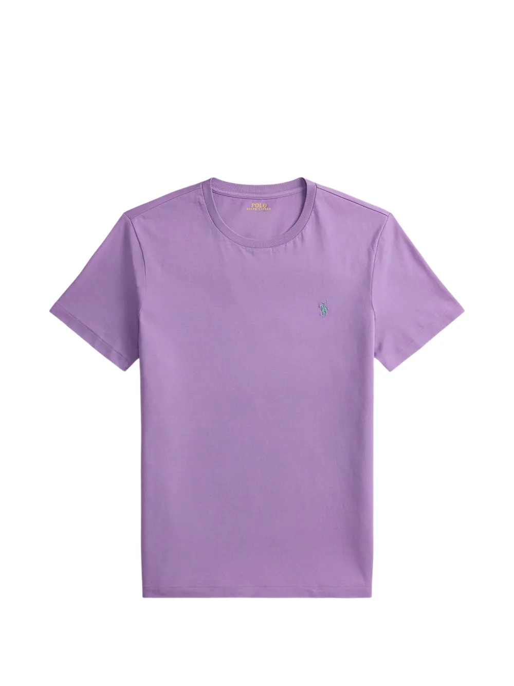 Polo Ralph Lauren Schmales T-Shirt mit Logo-Stickerei - Violett
