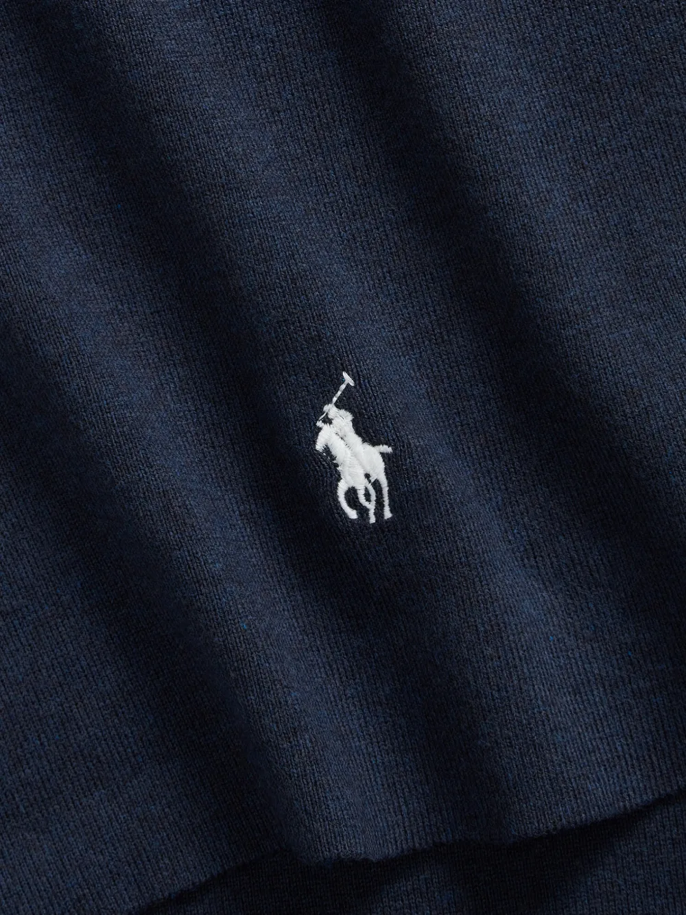 Polo Ralph Lauren Ribgebreide katoenen muts- en sjaalset Blauw