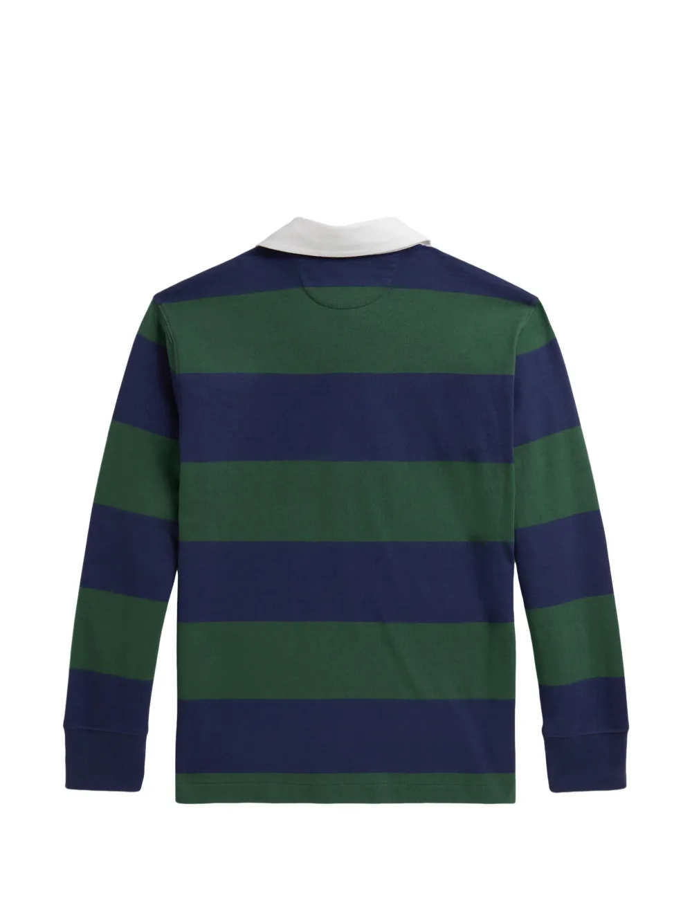 POLO RALPH LAUREN KIDS Gestreept rugbyshirt met ponypatroon Groen