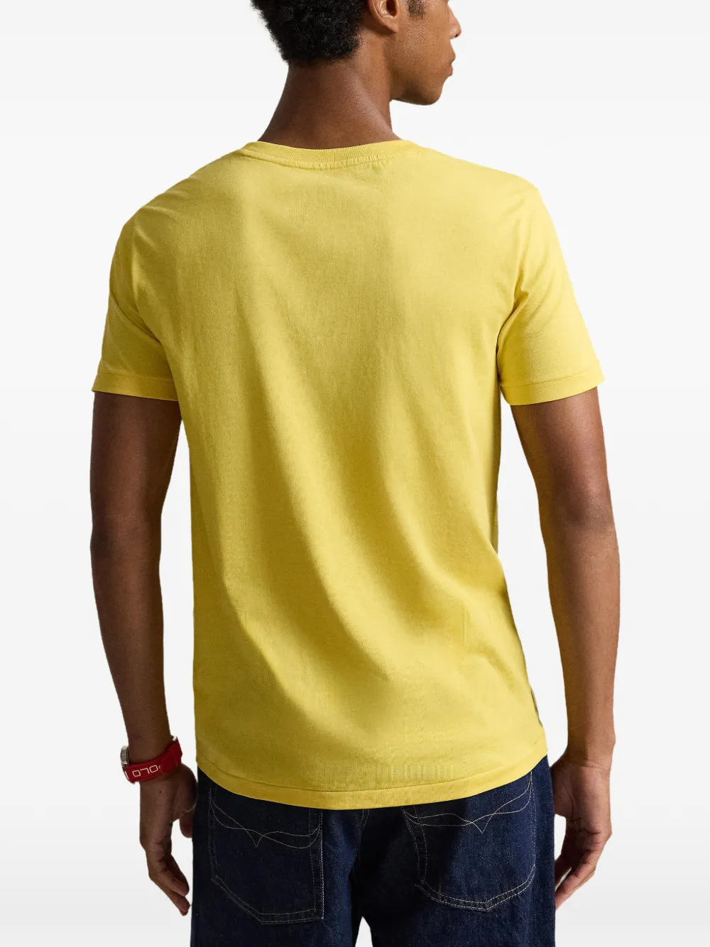 Polo Ralph Lauren Custom slim-fit jersey T-shirt met ronde hals Geel