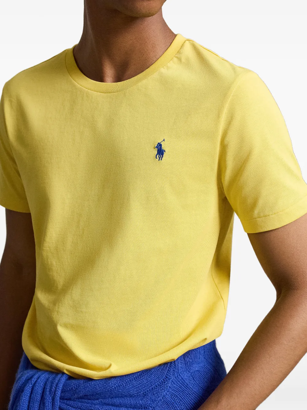 Polo Ralph Lauren Custom slim-fit jersey T-shirt met ronde hals Geel