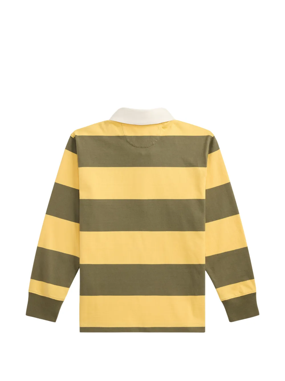 POLO RALPH LAUREN KIDS Gestreept rugbyshirt met Pony-borduurwerk Geel