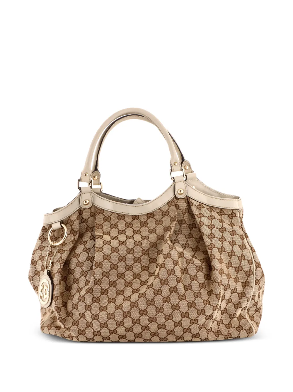 Gucci Pre-Owned Sukey GG Canvas with Leather Large tote bag - Marrone