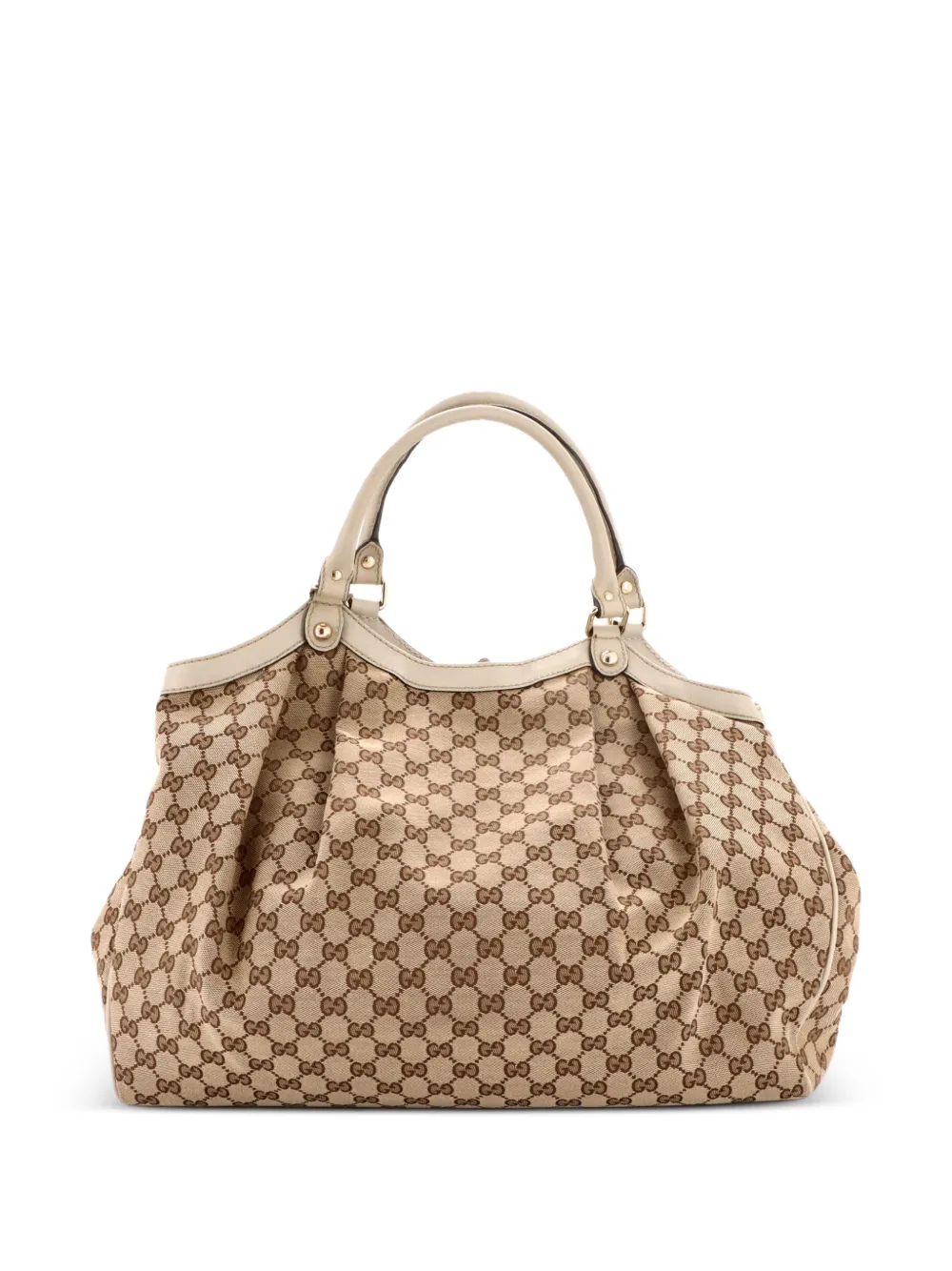  Gucci Pre-owned Grand Cabas Sukey En Toile Gg - Marron 