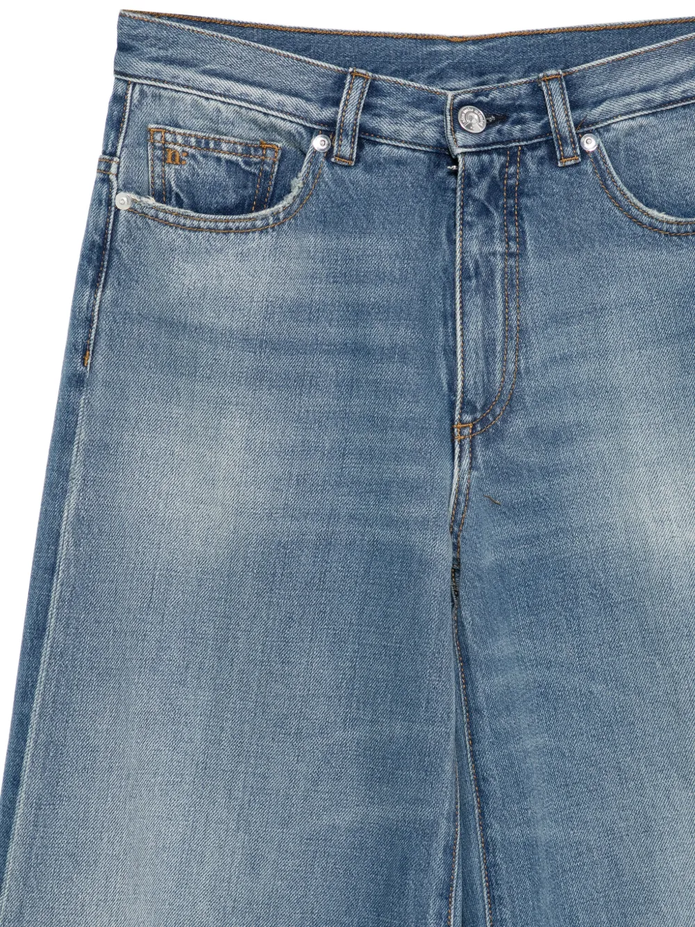 Nine In The Morning Nadia jeans met knoopsluiting Blauw