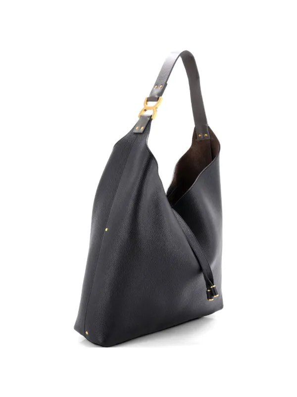 Chloé Pre-Owned マーシー NM レザーホーボーバッグ | ブラック