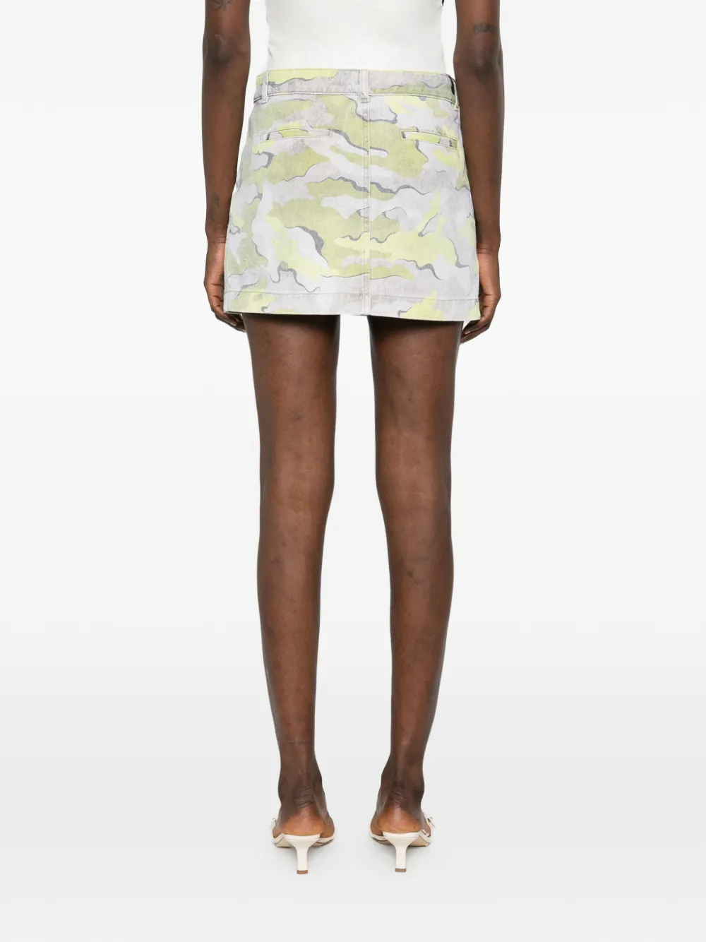 PINKO Mini-rok met camouflageprint Grijs