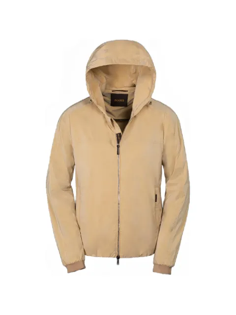 Moorer Albori hooded zip jacket