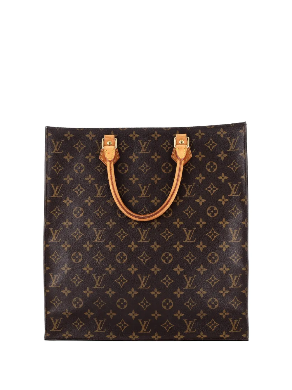 Louis Vuitton Pre-Owned Vintage Sac Plat Bag Monogram Canvas tote bag - Marrone