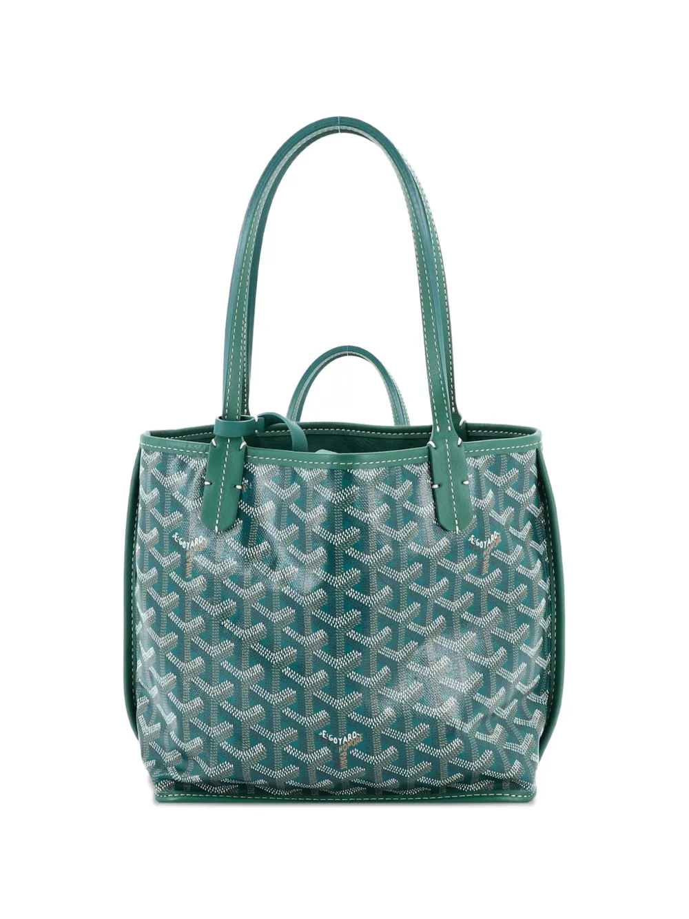 Goyard Pre-Owned Anjou Reversible Tote Coated Canvas Mini satchel - Grün