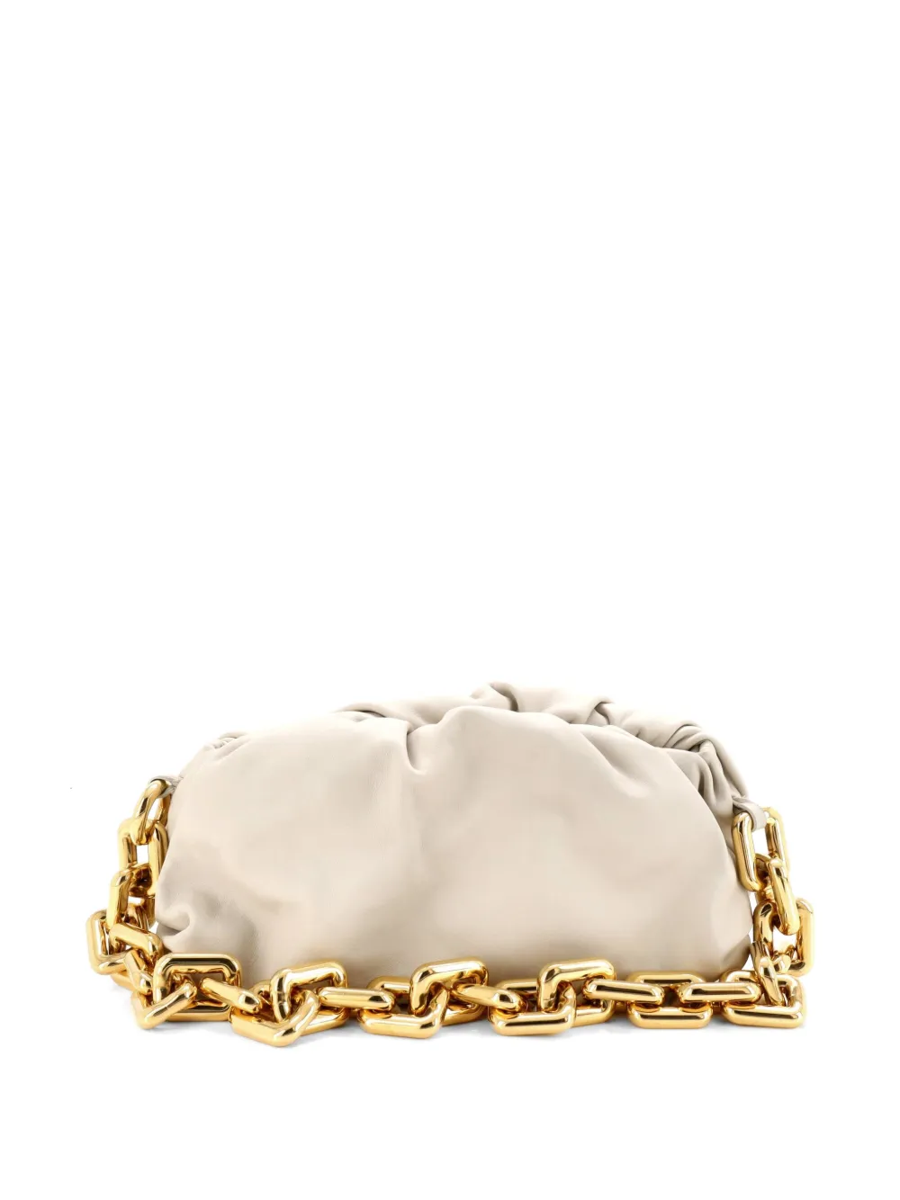 Bottega Veneta Pre-Owned The Chain Pouch Leather Teen shoulder bag - Bianco
