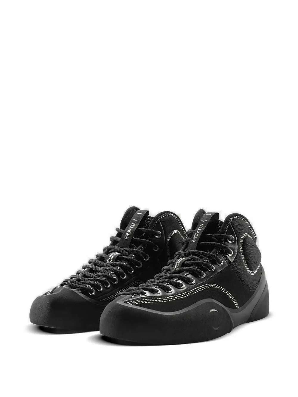  Village Pm 1pm Mid-top Sneakers - Black 