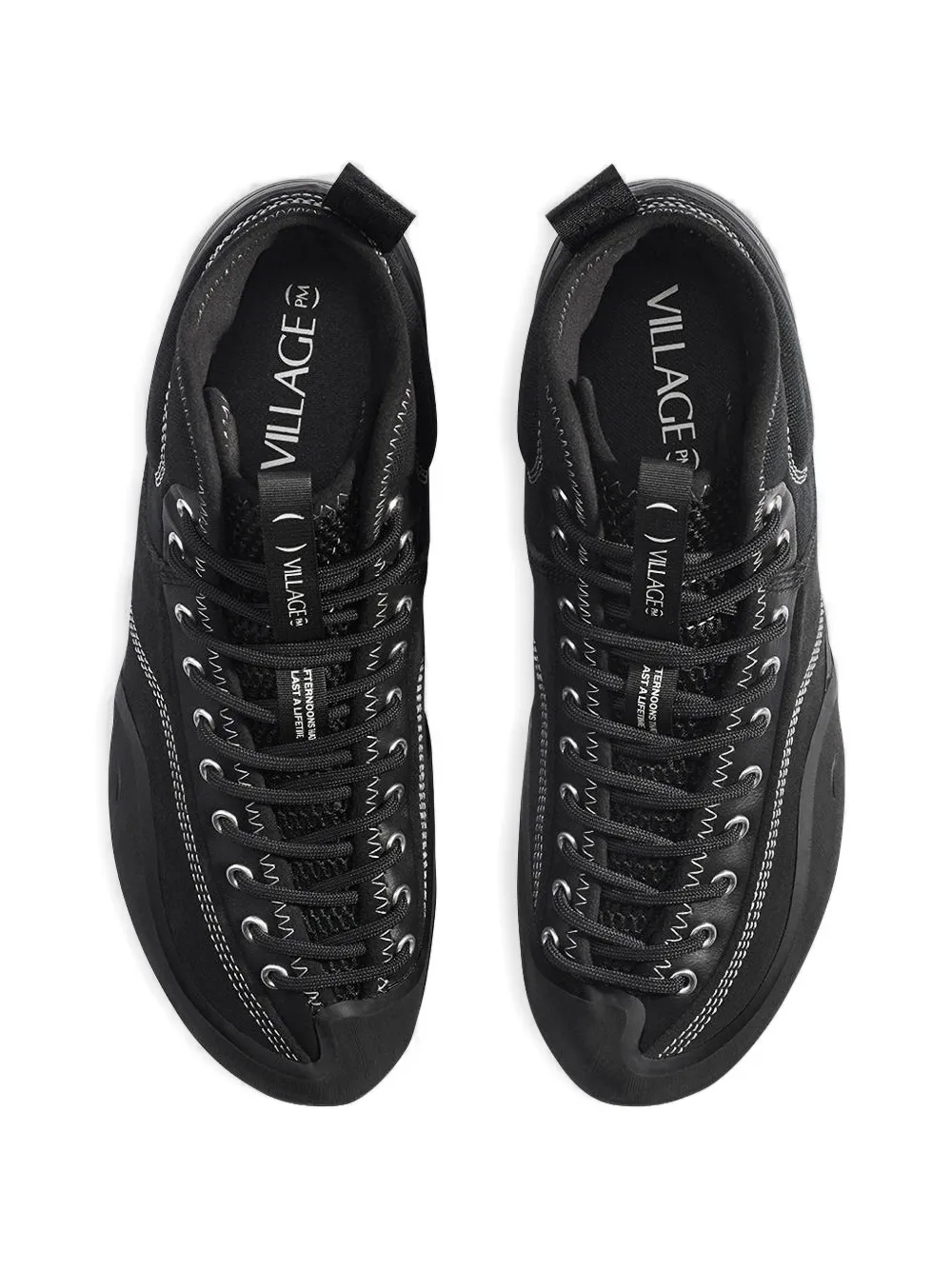  Village Pm 1pm Mid-top Sneakers - Black 