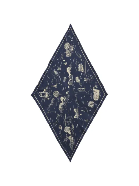 Maison Kitsuné Parisian Map scarf