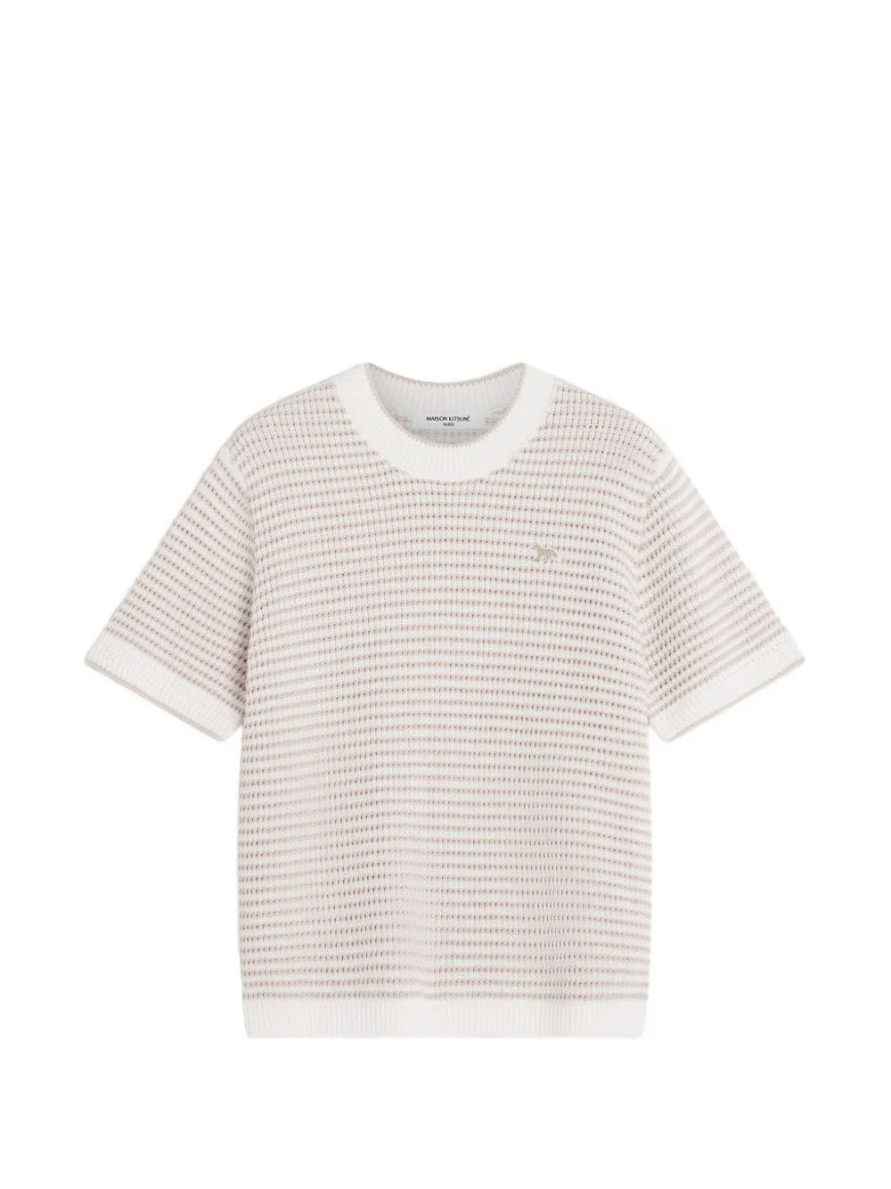 Maison Kitsuné Baby Fox round-neck sweater - Bianco