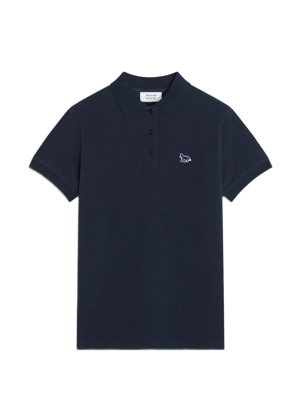 Maison Kitsuné fox-patch polo shirt - Blu