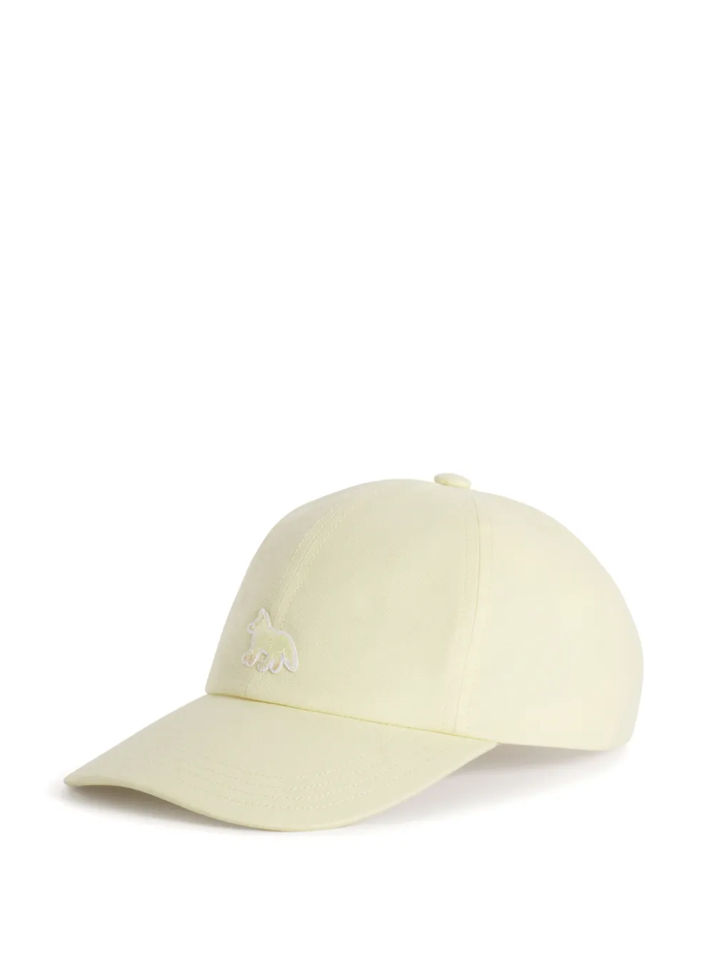 Maison Kitsuné Baby Fox honkbalpet Geel