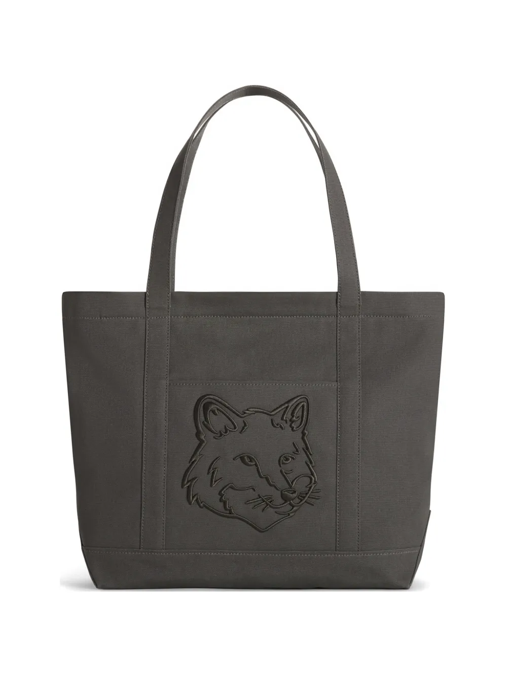 Maison Kitsuné logo tote bag - Grigio