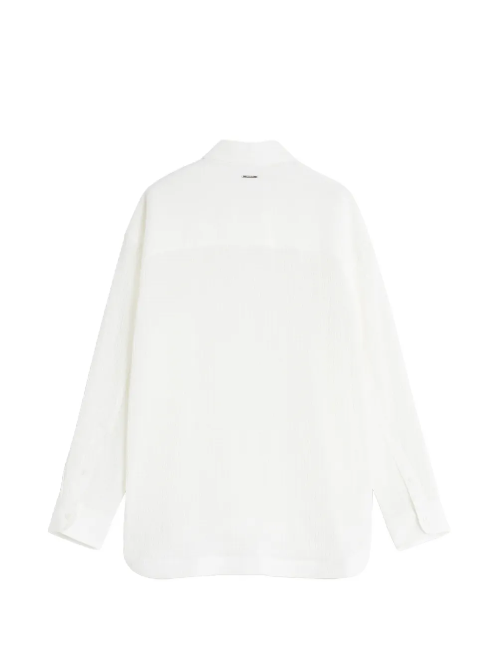 Maison Kitsuné Getextureerde blouse met knopen Wit