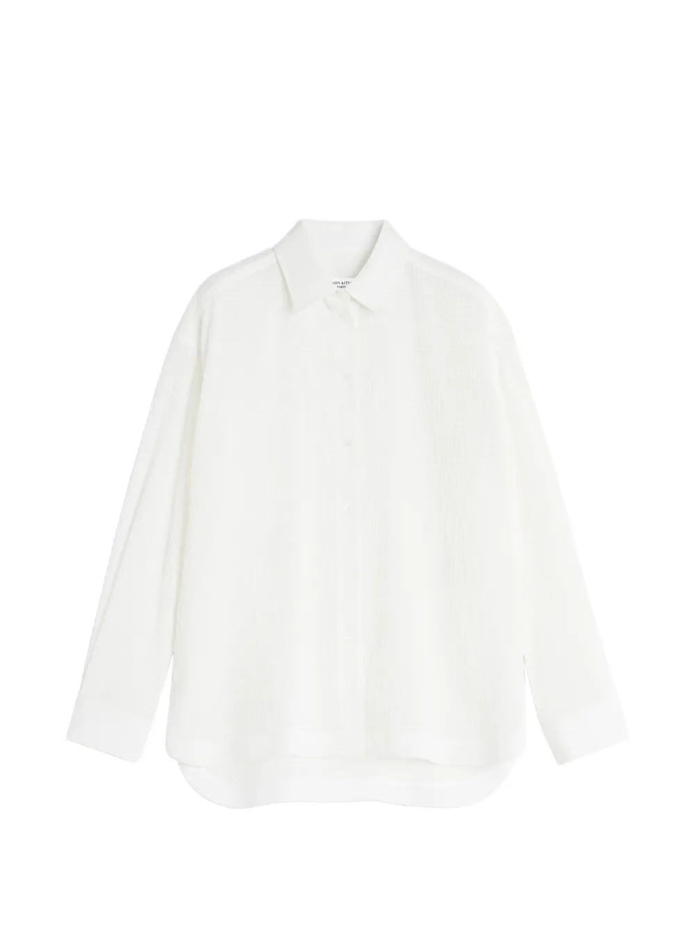 Maison Kitsuné buttoned textured shirt - Bianco