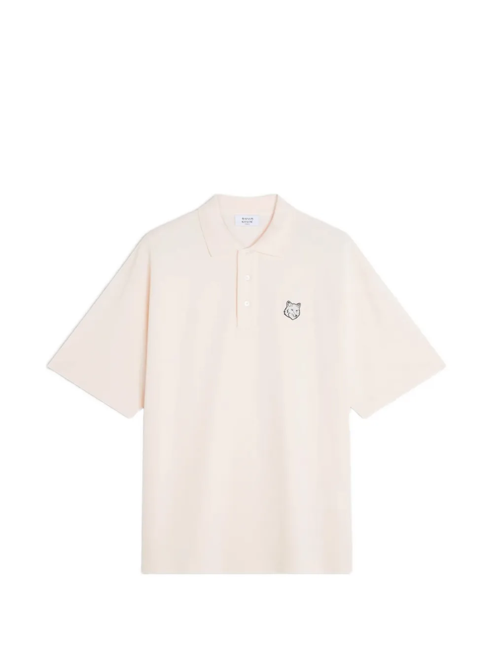 Maison Kitsuné embroidered polo shirt - Toni neutri