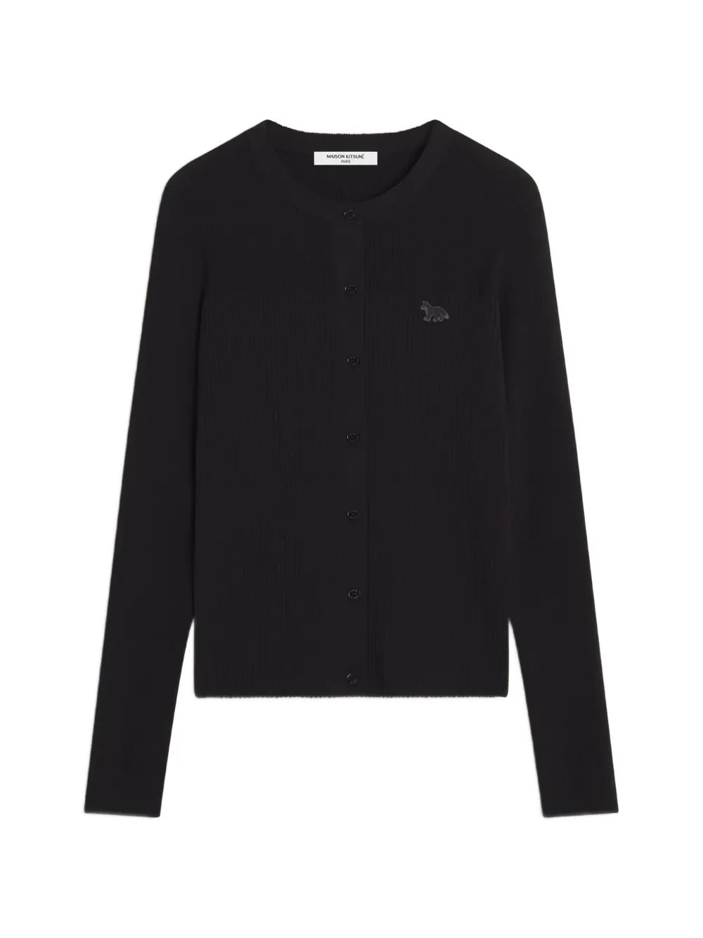 Maison Kitsuné fox patch cardigan - Nero
