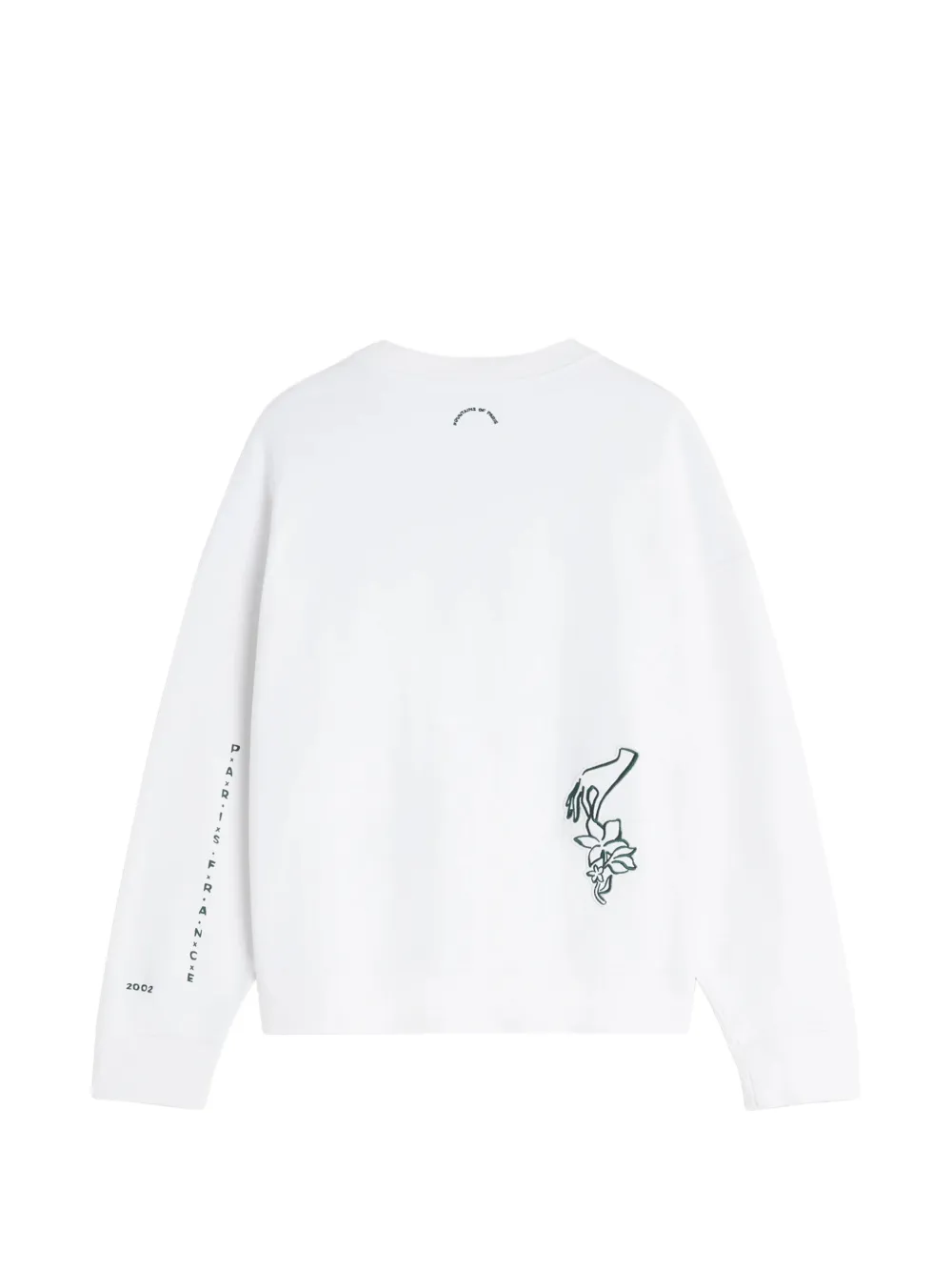 Maison Kitsuné Sweater met bloemenprint Wit