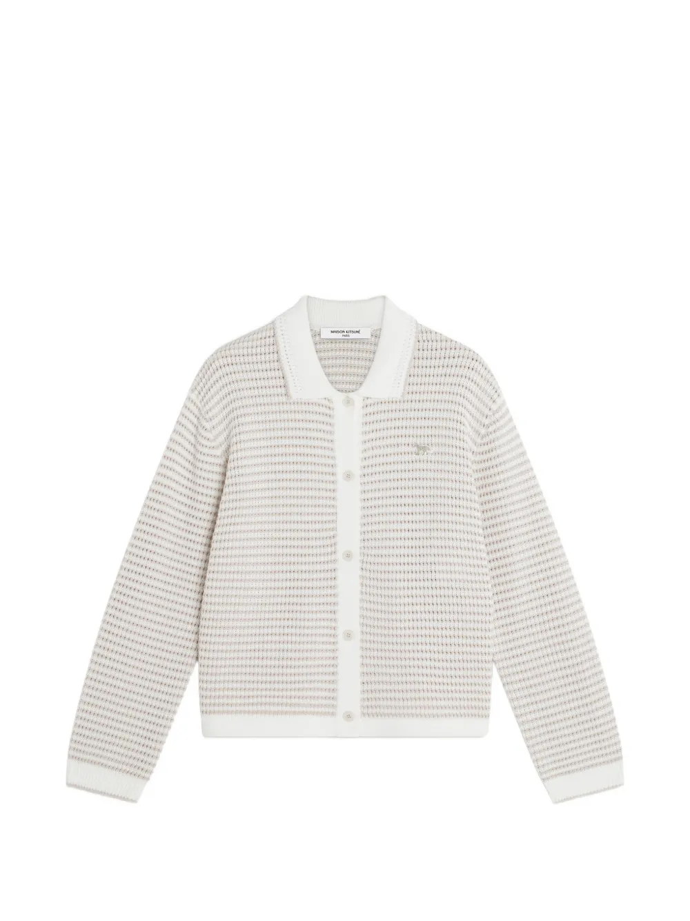 Maison Kitsuné Baby Fox button cardigan - Bianco