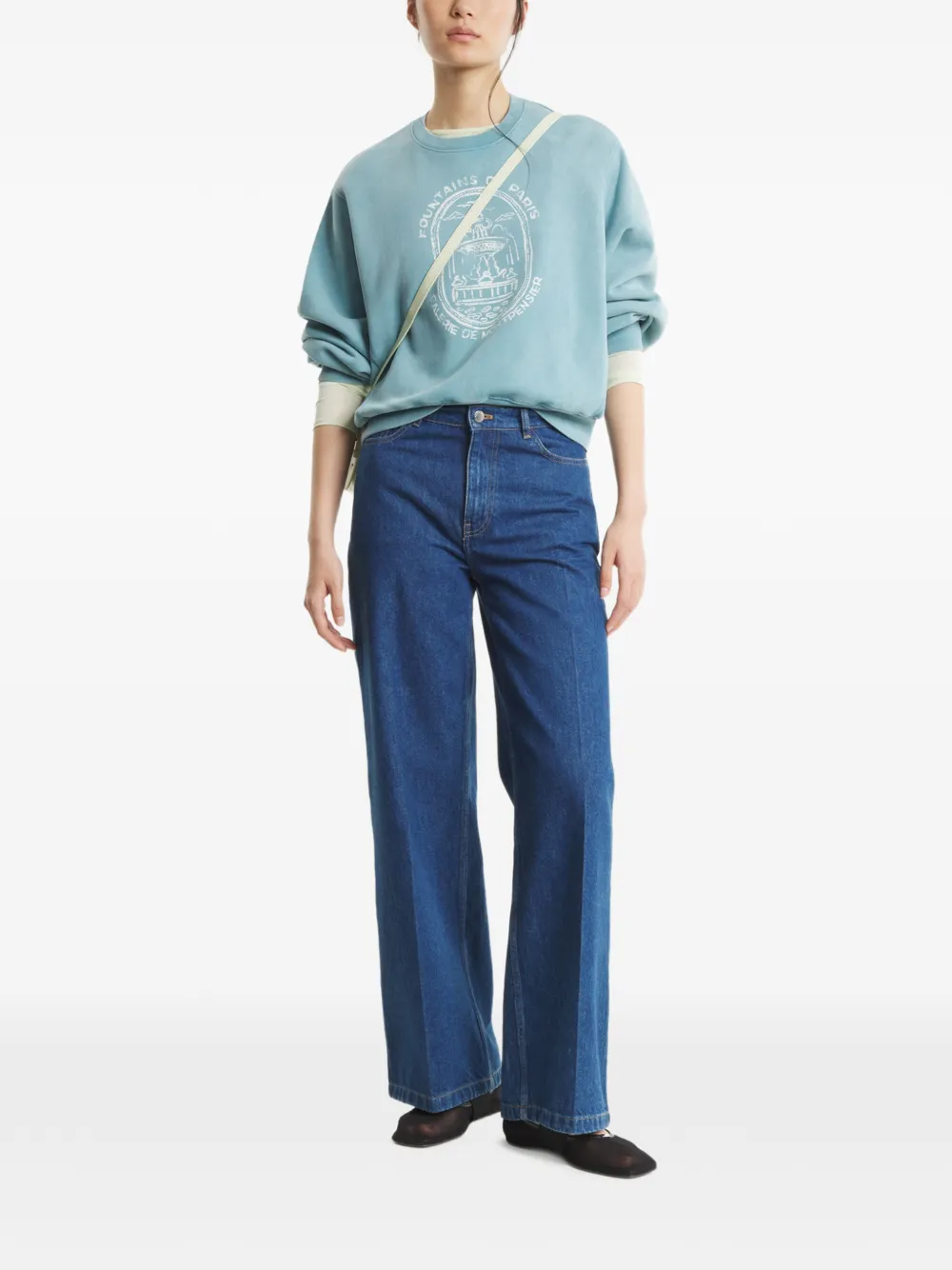  Maison Kitsuné Printed Sweatshirt - Blue 