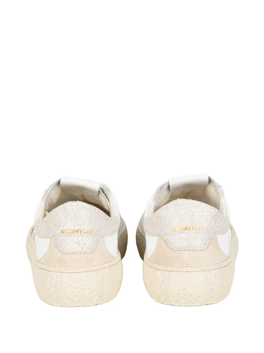 Stokton crackle-effect sneakers Wit
