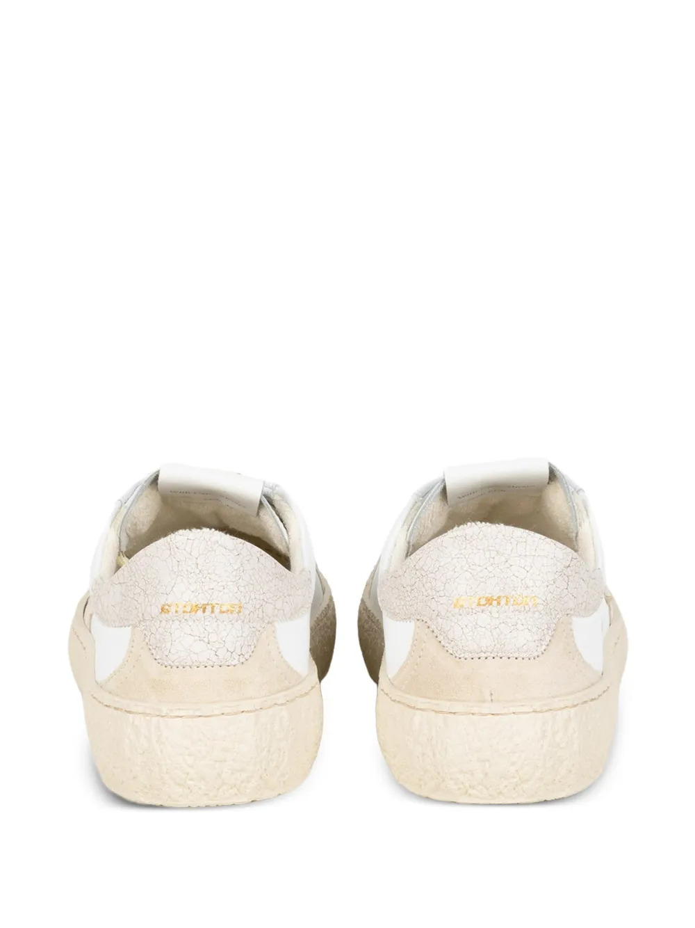  Stokton Crackle-effect Sneakers - White 