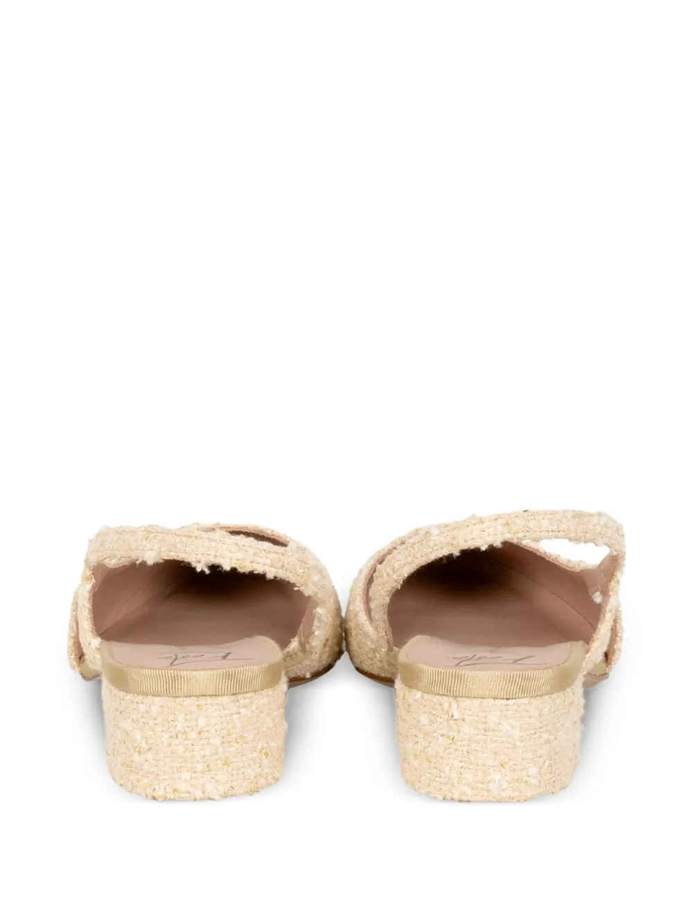  Roberto Festa Fringed Heeled Pumps - Neutrals 