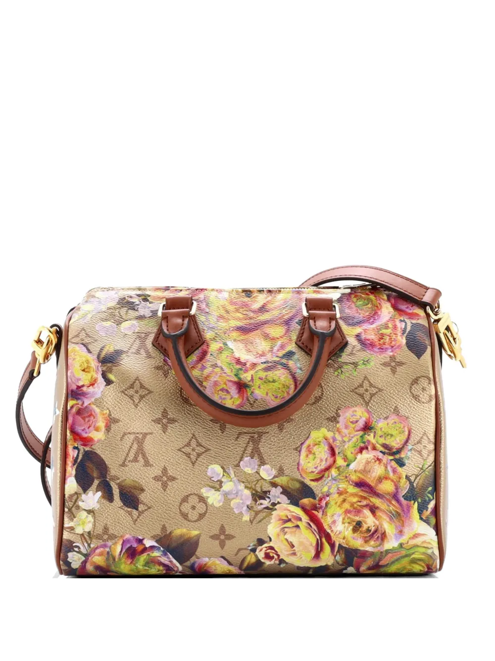 Louis Vuitton Pre-Owned Speedy Bandouliere Bag Limited Edition Garden Monogram Canvas 25 shoulder bag - Oro
