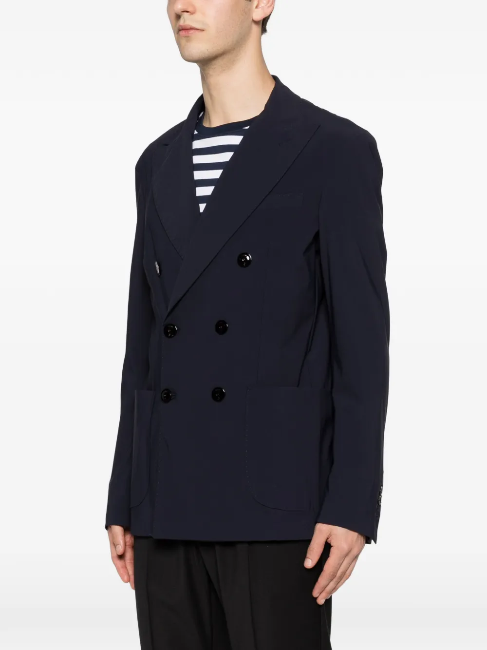  Pmds Blazer Con Doble Botonadura - Azul 