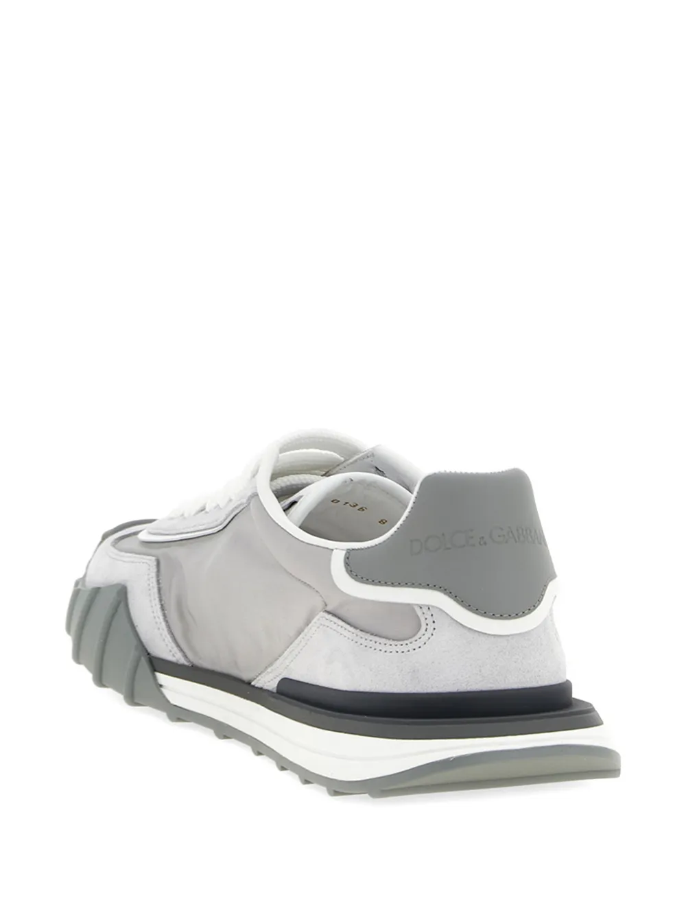 Dolce & Gabbana logo leather sneakers Grijs