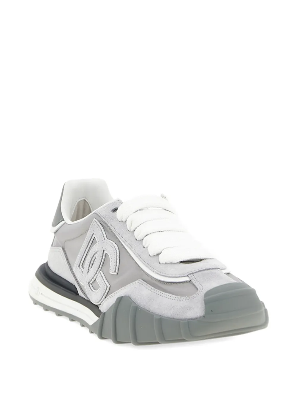 Dolce & Gabbana logo leather sneakers Grijs