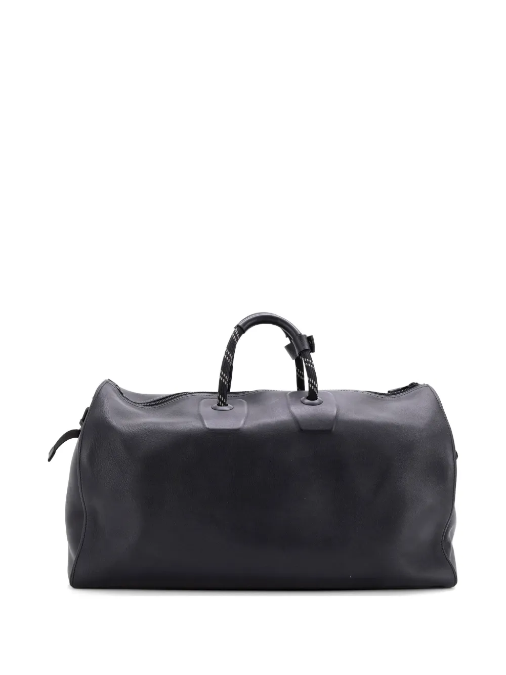  Louis Vuitton Pre-owned Keepall Bandouliere Bag Dark Infinity Leather With Monogram Eclipse Glaze Canvas 50 Travel Bag - Black 