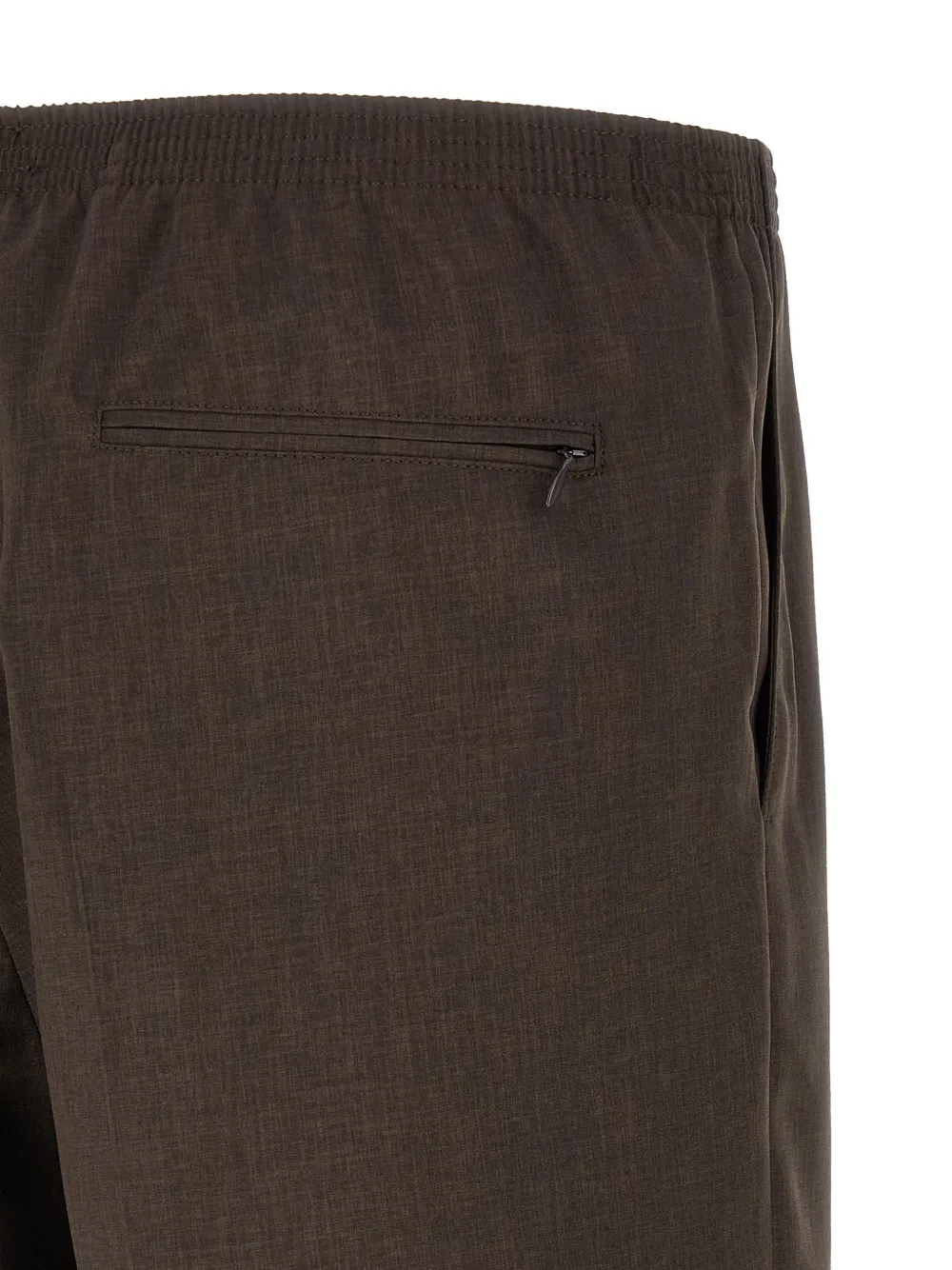  Cellar Door Arno Elasticated Pleat Bermuda Shorts - Brown 