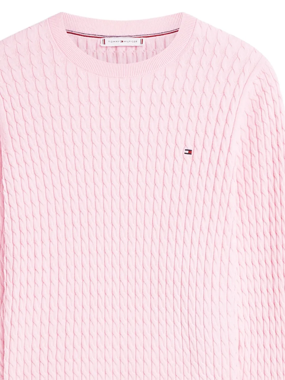  Tommy Hilfiger Cable Knit Sweater - Pink 
