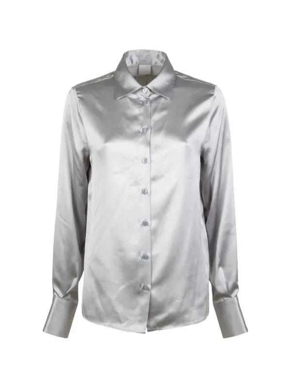 Eleventy Buttoned Shirt in Grey