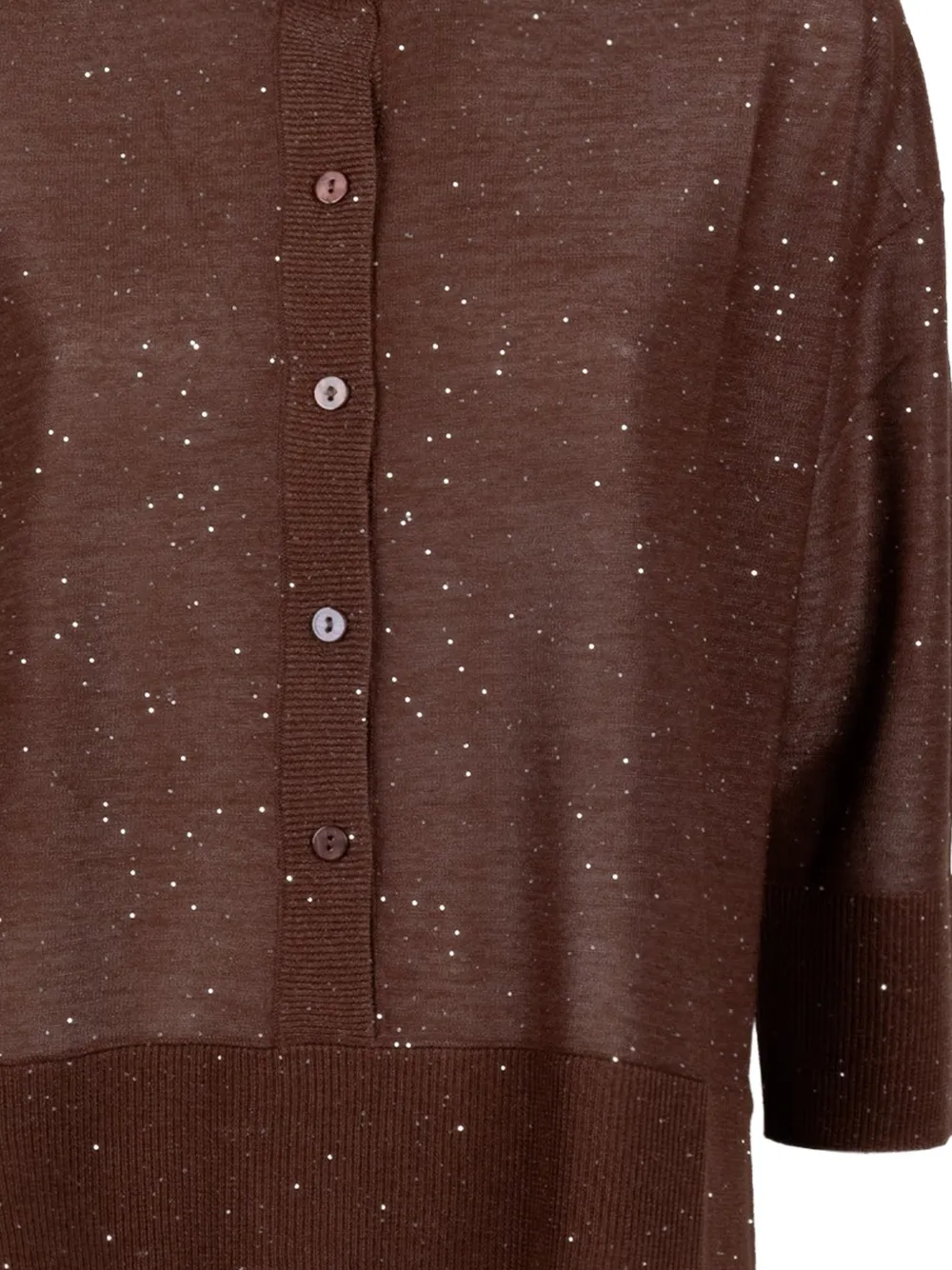  Kangra Sequin-detail Cardigan - Brown 