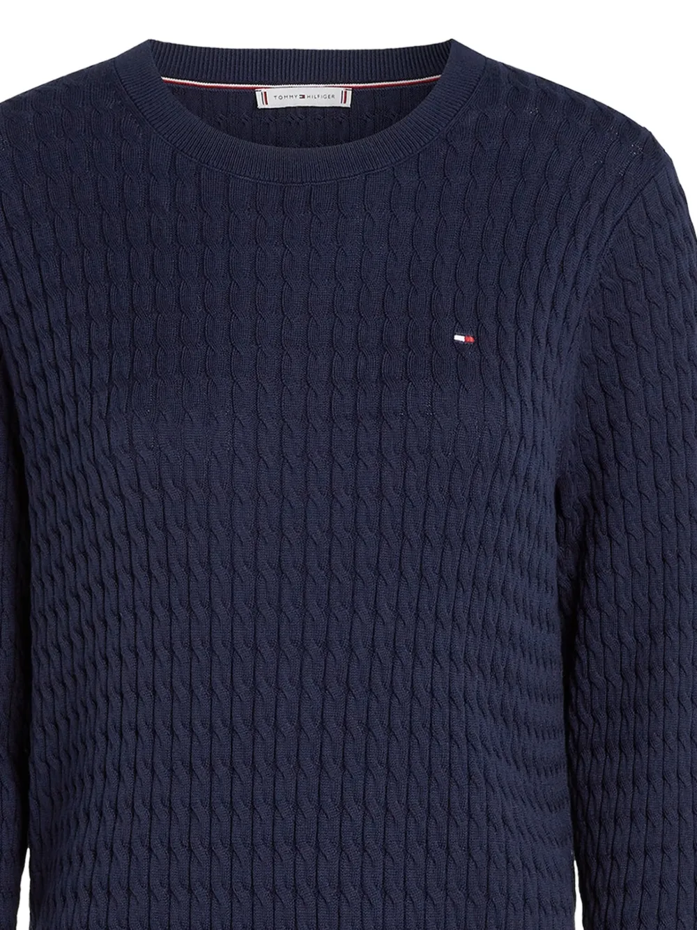 Tommy Hilfiger Kabelgebreide trui Blauw