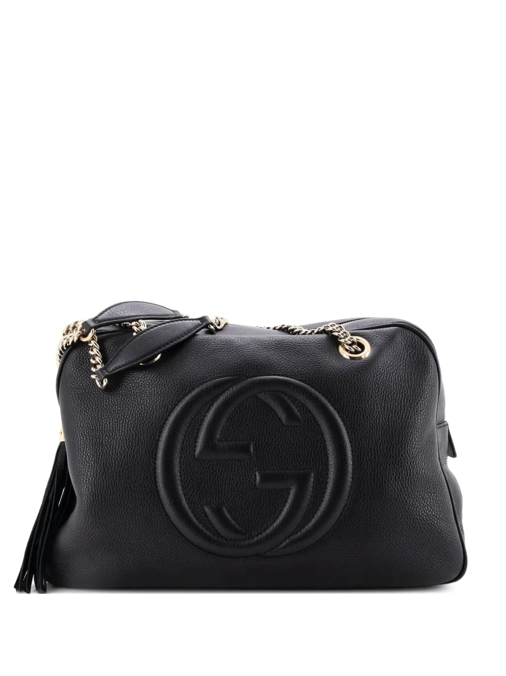 Gucci Pre-Owned Soho Chain Zip Leather Medium shoulder bag - Nero