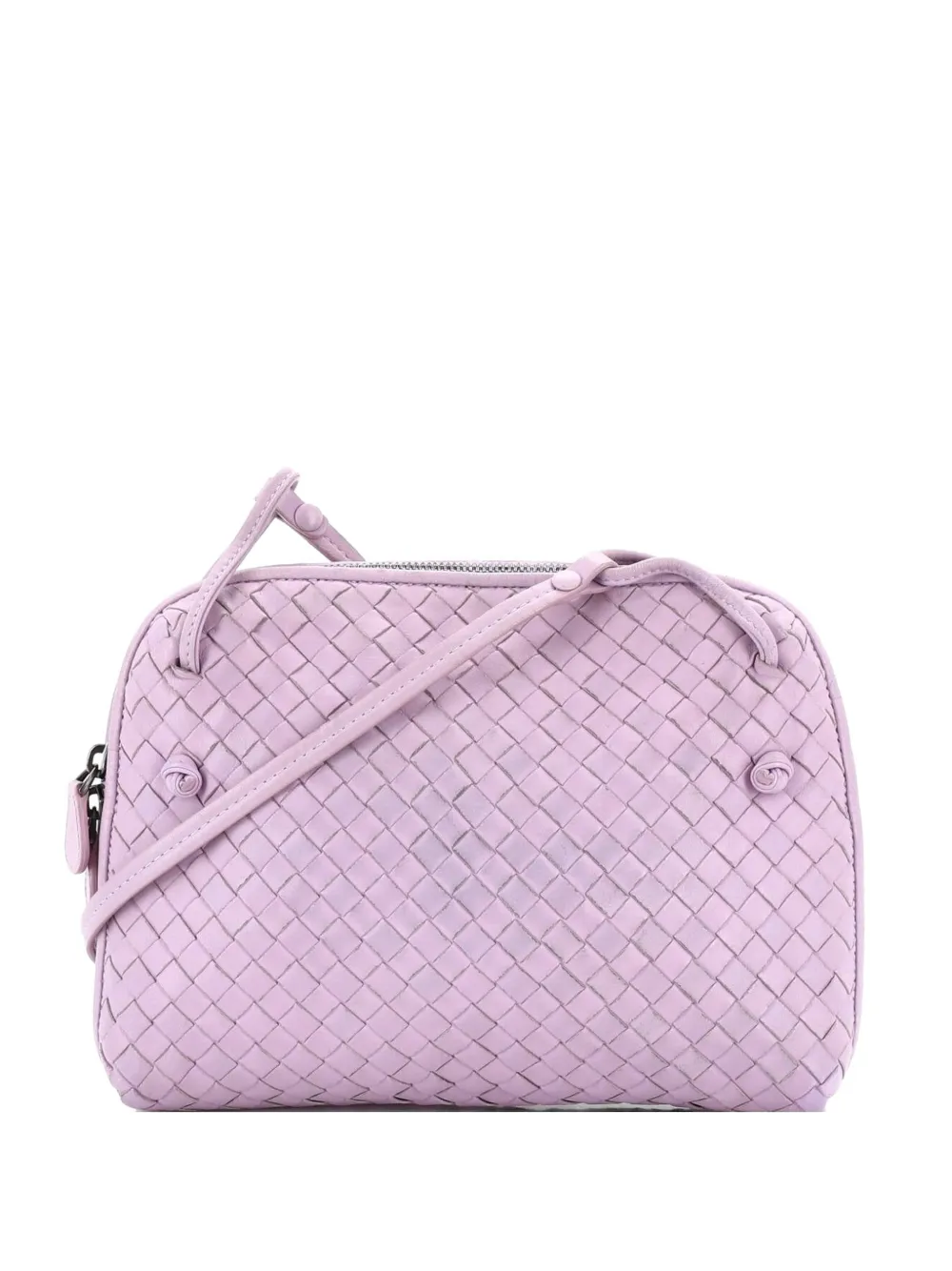 Bottega Veneta Pre-Owned Nodini Intrecciato Nappa Small crossbody bag - Viola