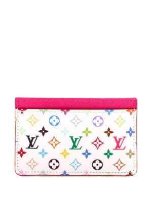 Louis Vuitton 村上隆マルチカラーケー ス Louis Vuitton Pre-Owned x 村上隆 モノグラム マルチカラー＆レザー