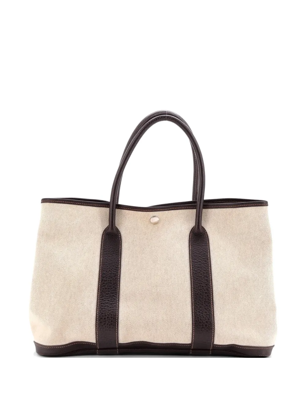 Hermès Pre-Owned Garden Party Toile and Leather 36 tote bag - Marrone