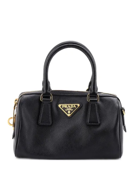 Prada Pre-Owned Lux Convertible Boston Bag Saffiano Leather Small handbag