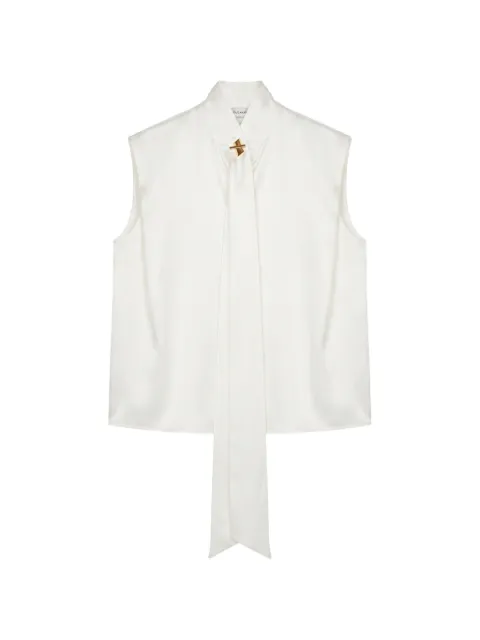 Danamé tie-neck sleeveless blouse