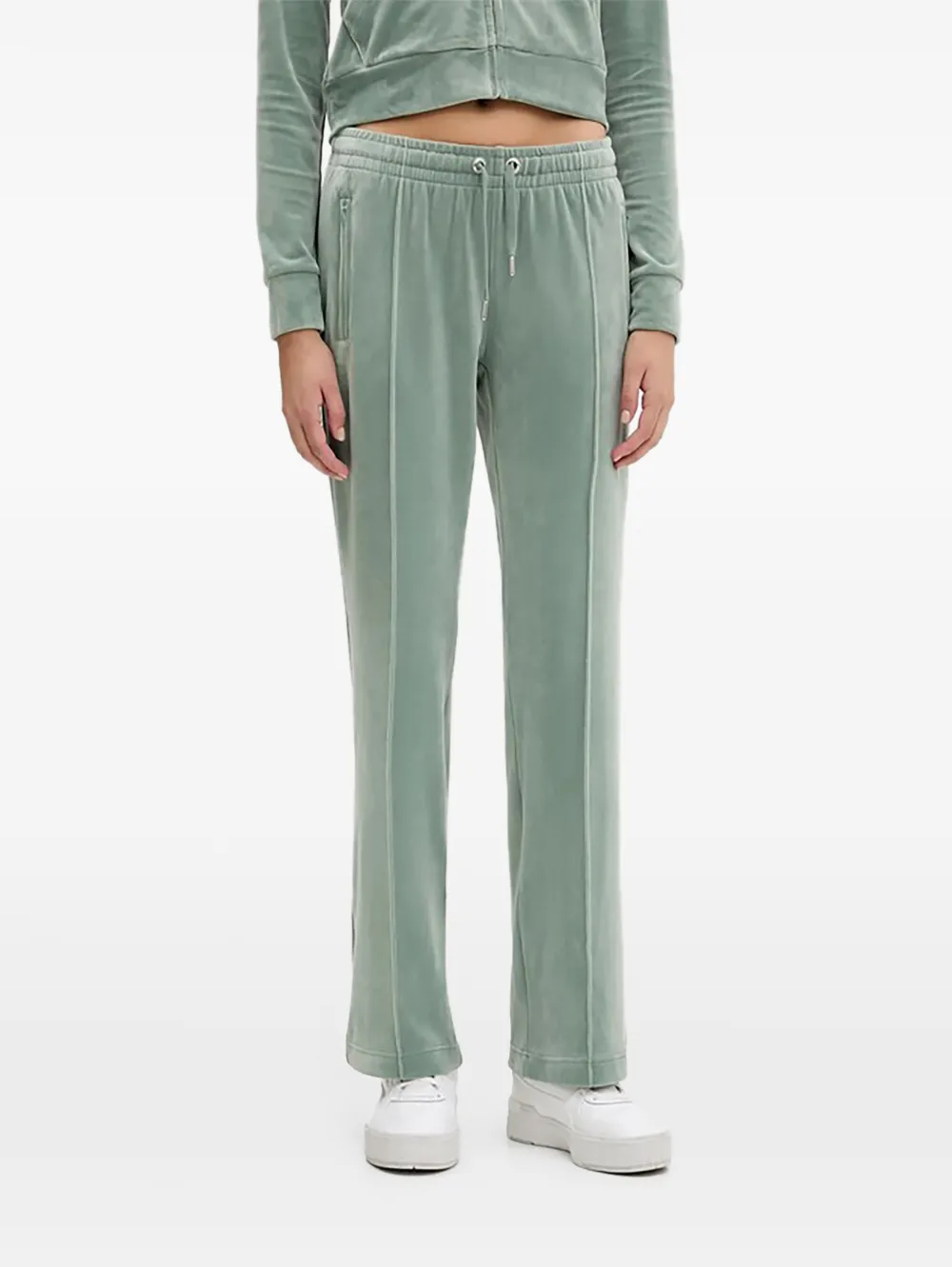 Juicy Couture crystal-embellished track pants - Verde